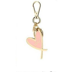 Victoria’s Secret Pink heart keychain NWT